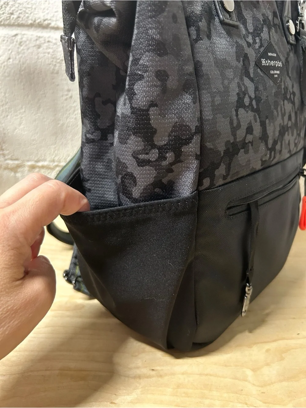 Sherpani Dispatch Women’s Black Camo Convertible Backpack Tote - Dream Camo NWOT